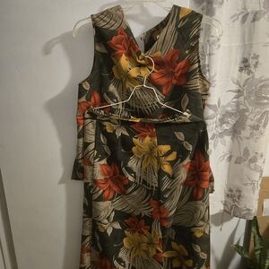 Classic Flora Sleevless Top and Long Skirt By Jaclyn Smith